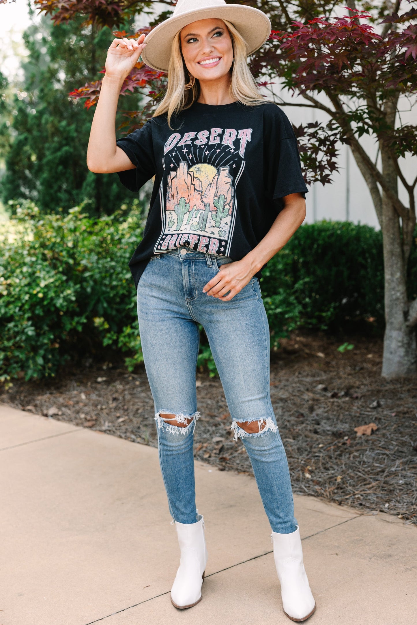 Drifting Into The Desert Print T Shirts