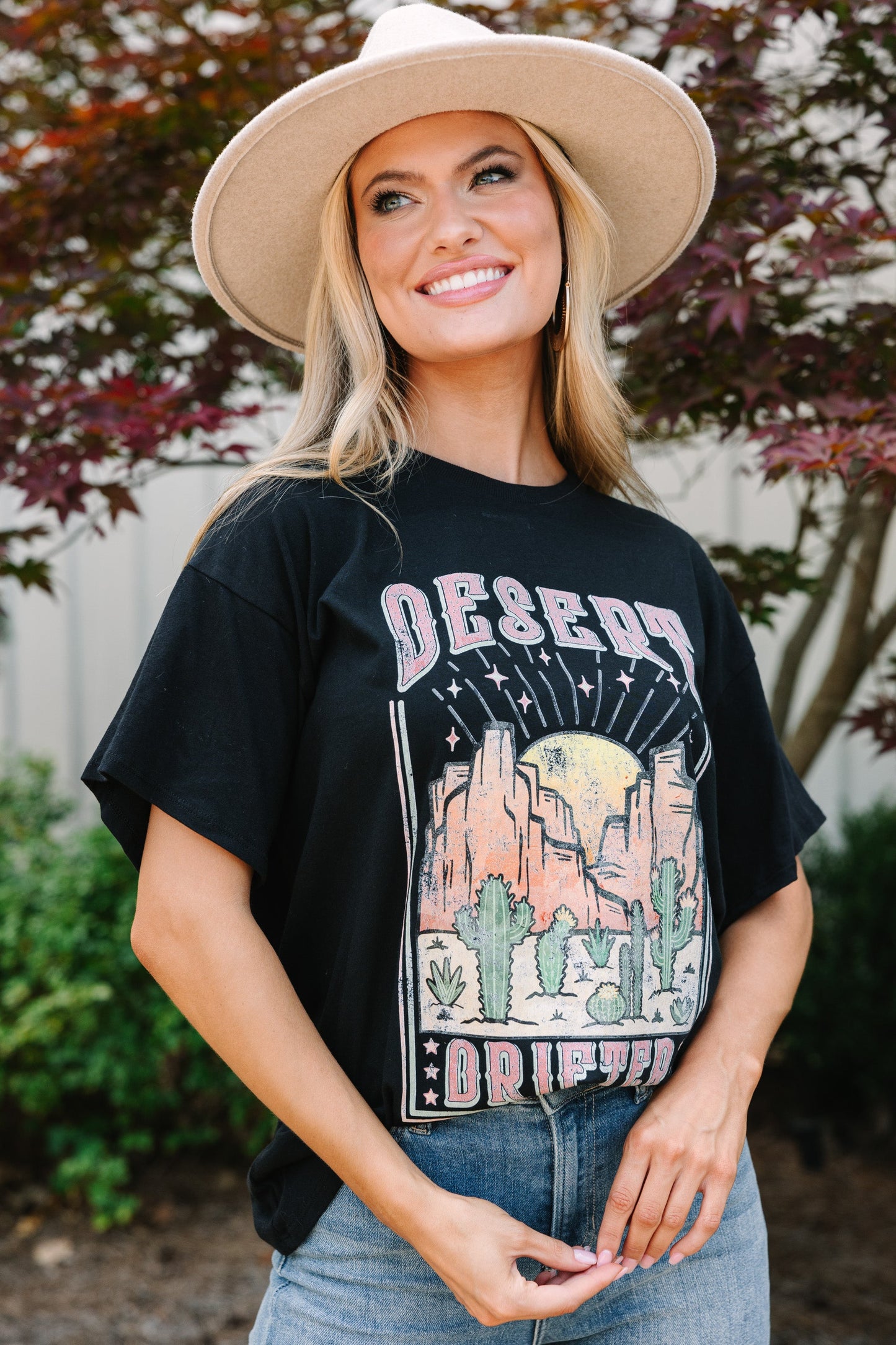 Drifting Into The Desert Print T Shirts