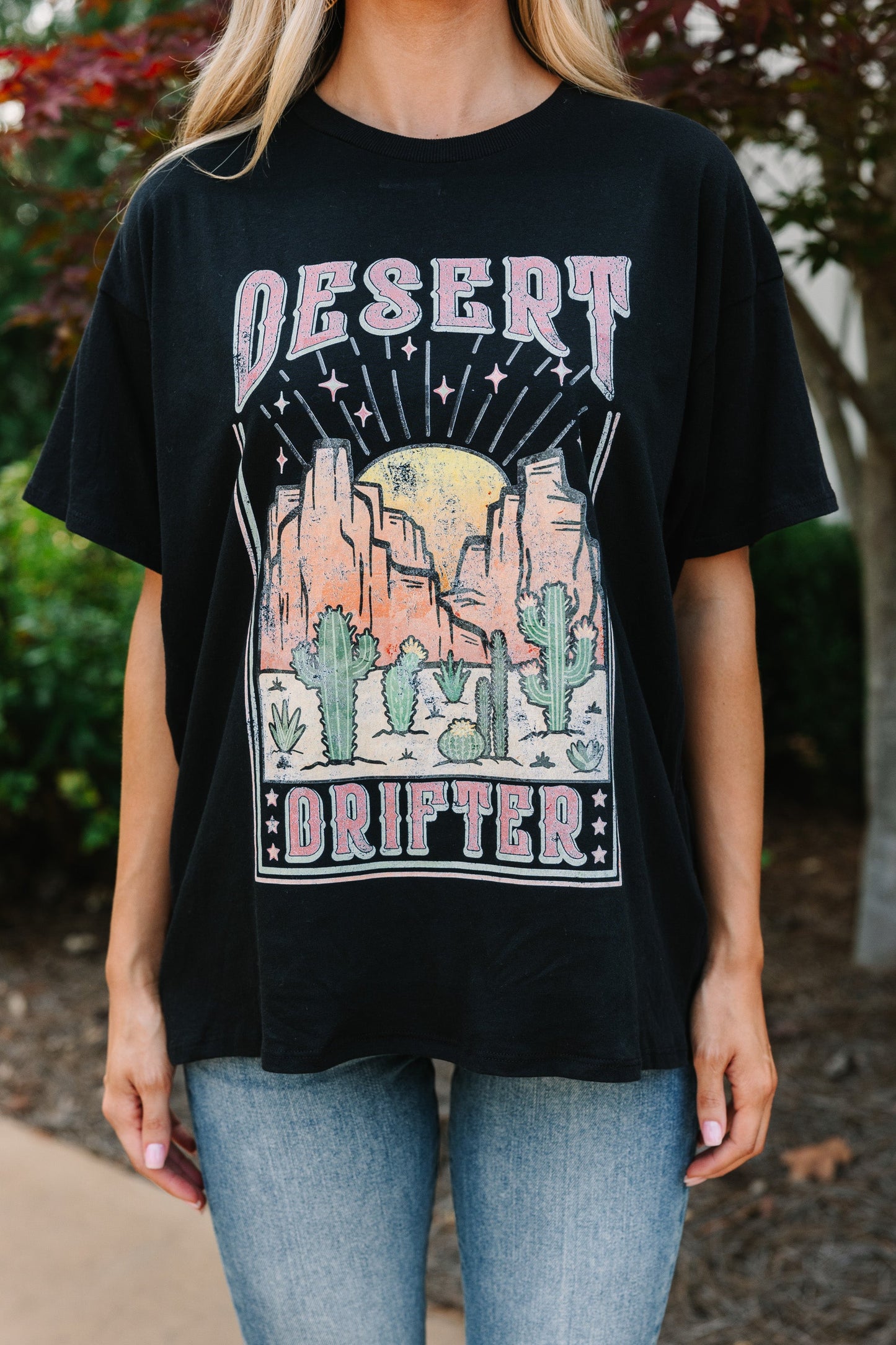 Drifting Into The Desert Print T Shirts