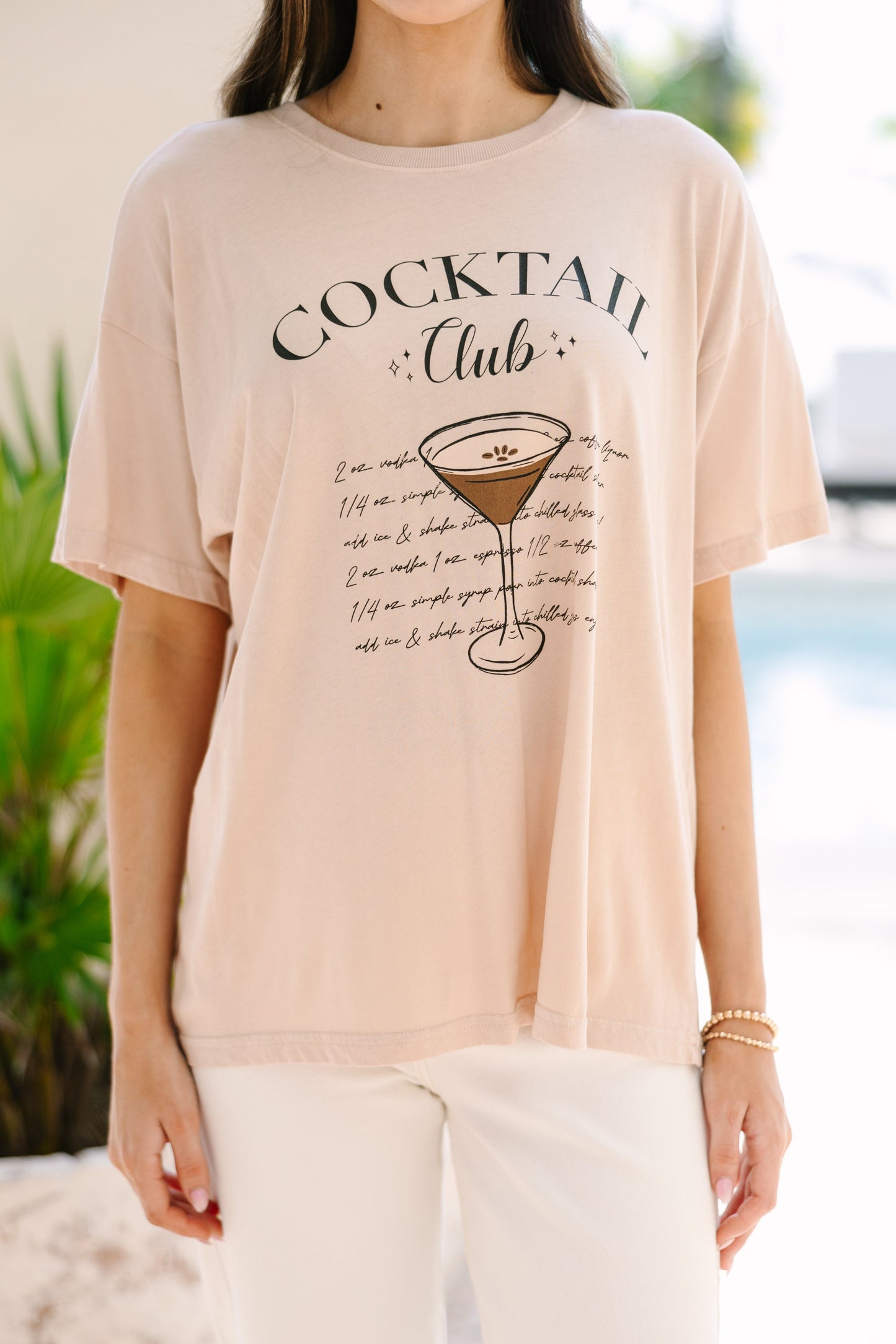 Cocktail Club Beige Tee