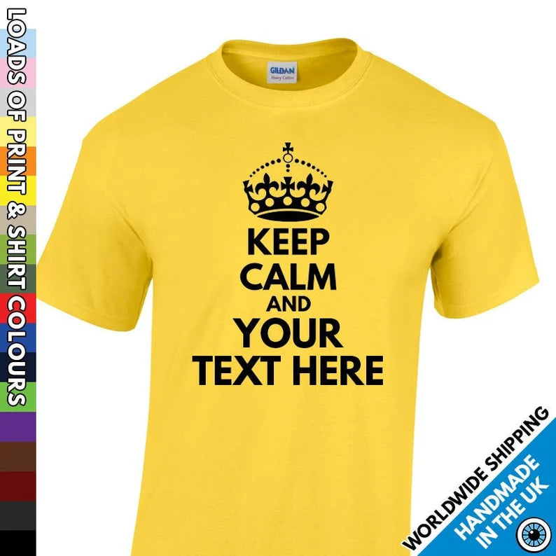 Personalized Stay Calm T Shirts