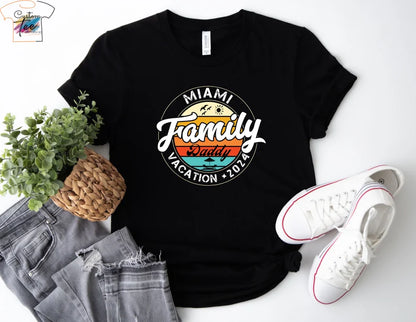Miami Beach Custom  Name Vacation Tee
