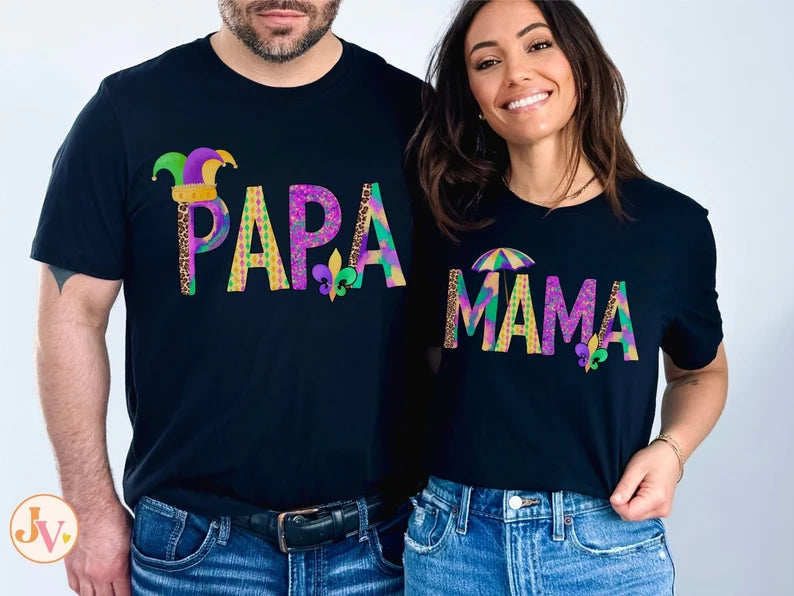 Personalized Family Mardi Gras Shirts