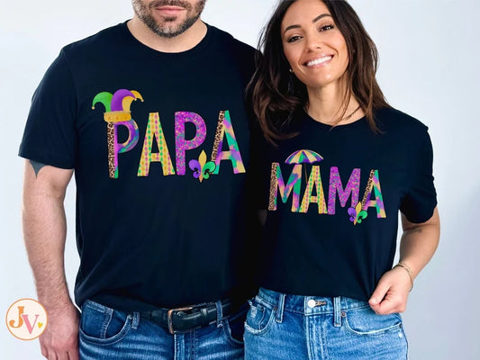 Personalized Family Mardi Gras Shirts
