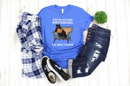 I am Anti -Stupid Printed  Shirts