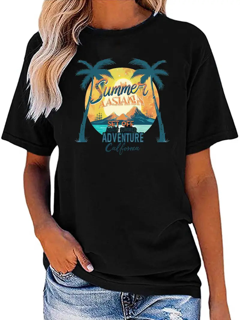 Summer Adventure  Vacation Graphic Tee