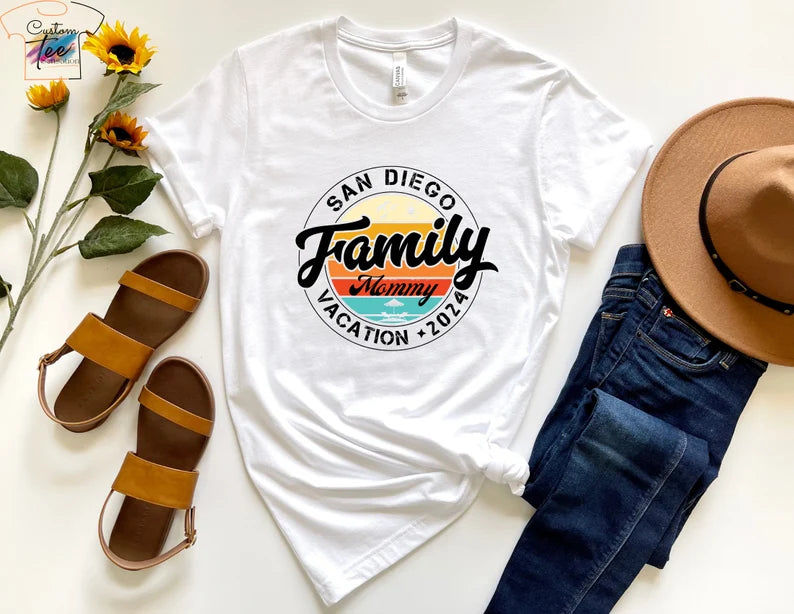 Miami Beach Custom  Name Vacation Tee