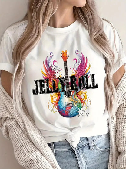 Jelly Roll Stylish Print  T Shirts