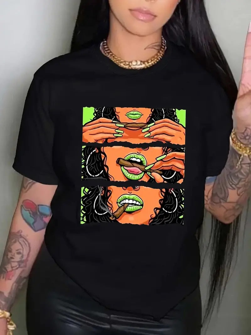 Girl Smoking Funny Shirts