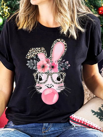 Rabbit Print Tee