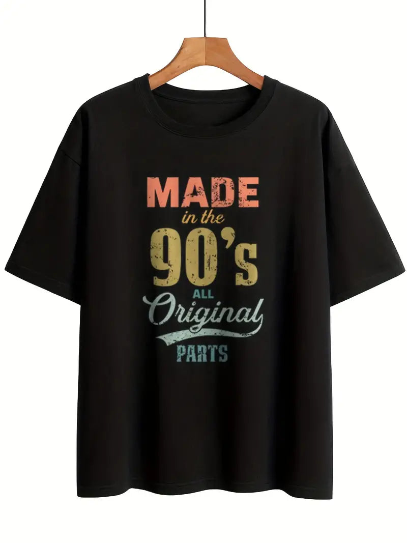Made in the 90's All Original Parts Print 90's Theme Shirts