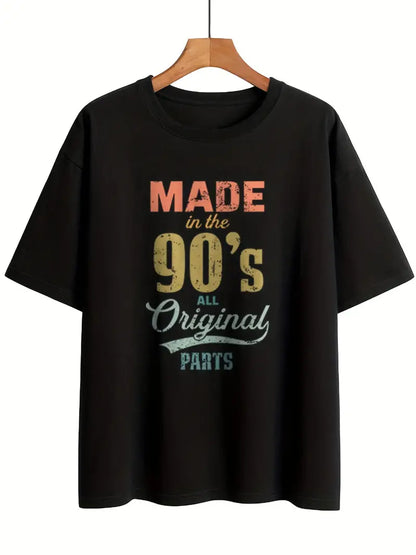 Made in the 90's All Original Parts Print 90's Theme Shirts