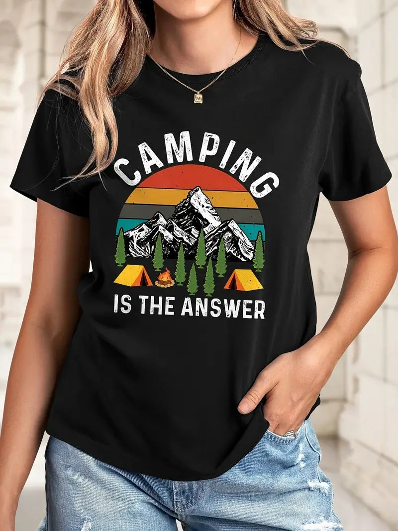 Camping Is The Answer T-Shirts