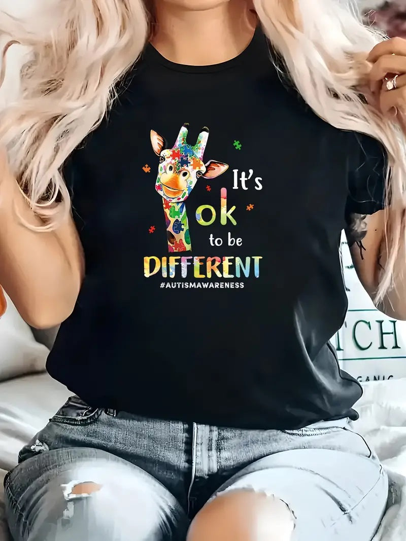 It is ok to Be Different T Shirts for Women