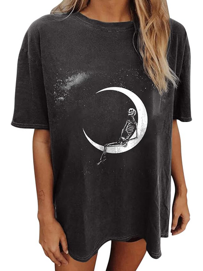 Skull Personalized Graphic Tee for Women