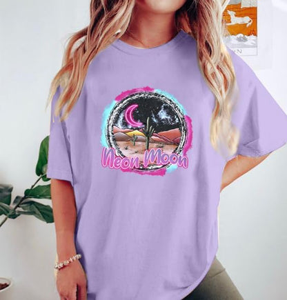 Neon Moon Print Tee