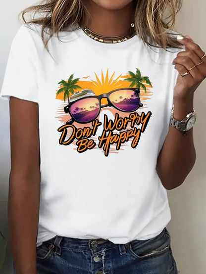 Don't worry be happy Beach Tees
