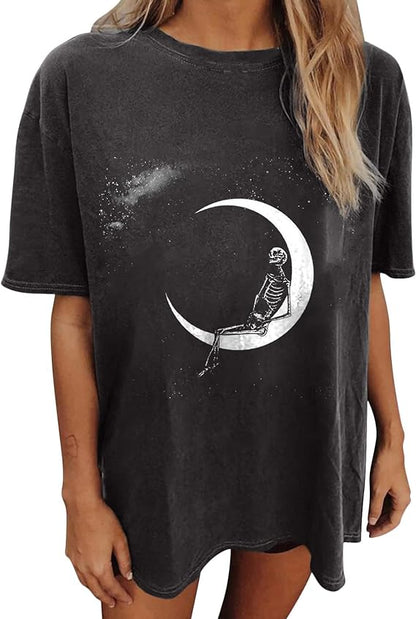 Skull Personalized Graphic Tee for Women
