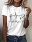 Faith Hope Love Print Tees for Women