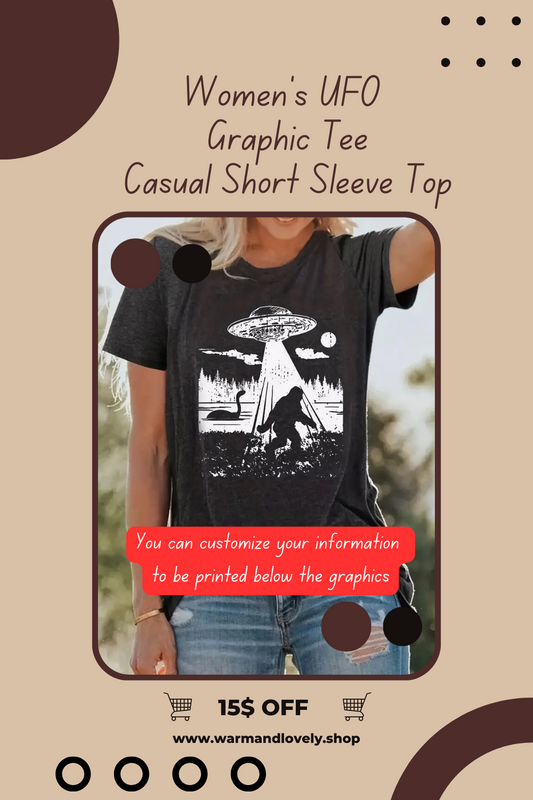 Personalized Fashionable  Graphic Tee for Women