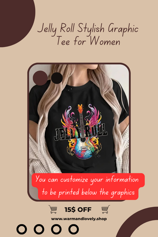 Jelly Roll Stylish Print  T Shirts