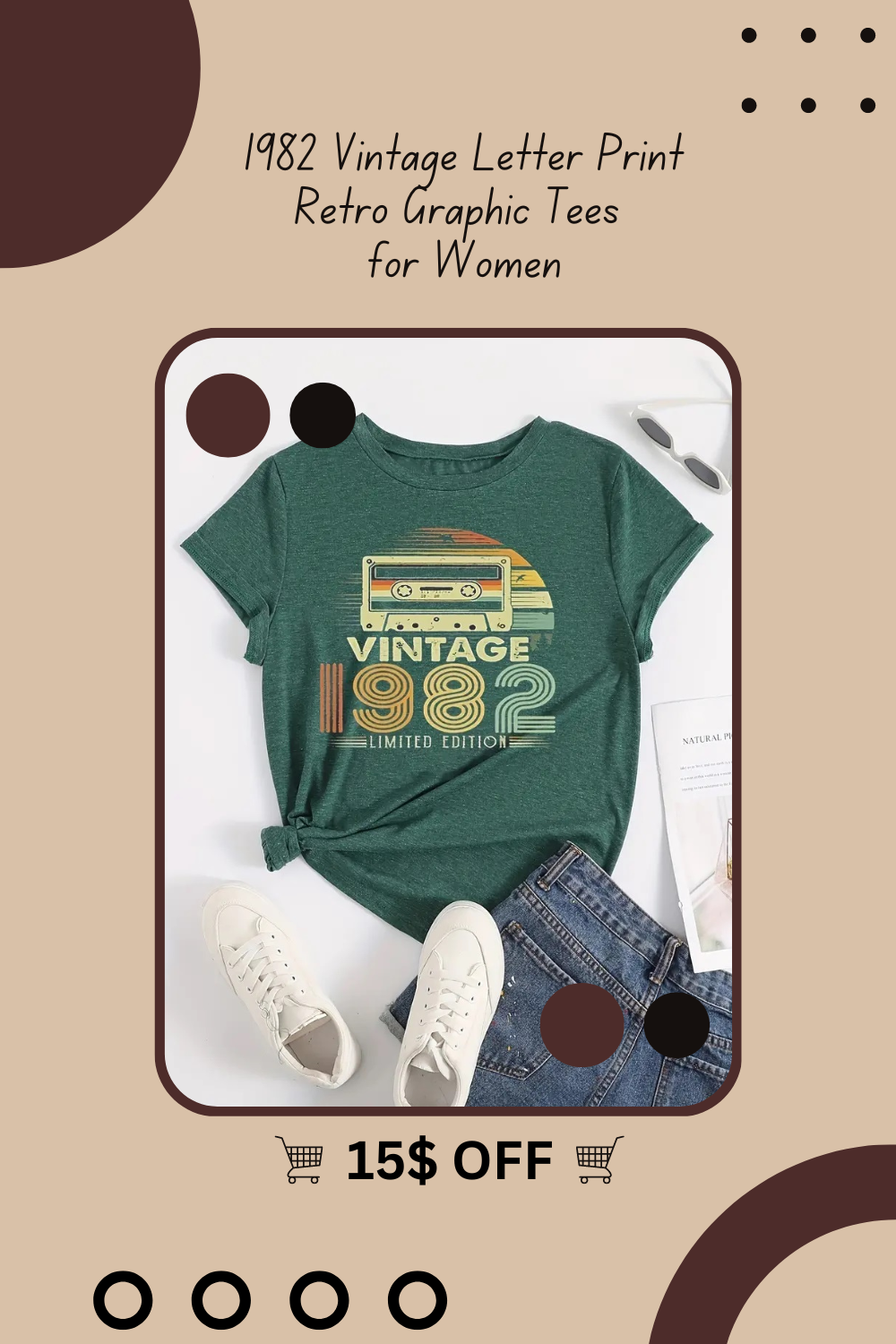 1982 Letter and Tape  Print Tees