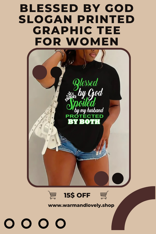 Blessed By God Print Tee