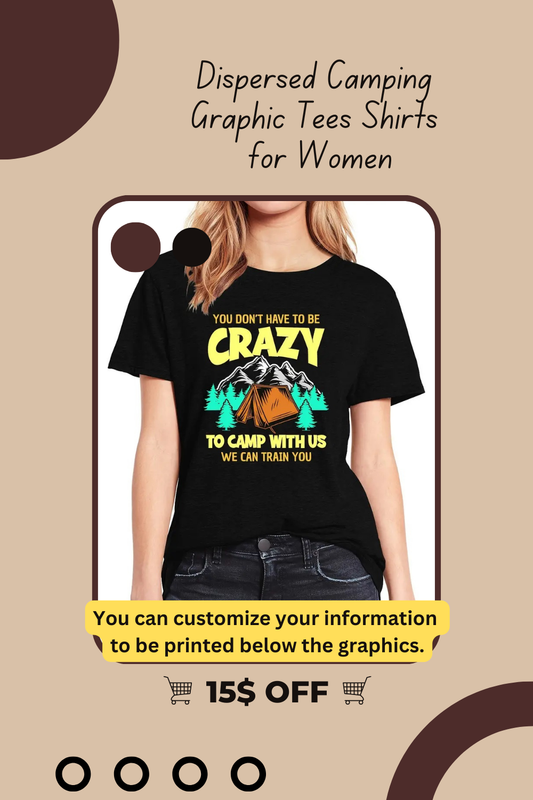 Camping Printed Vacation T Shirts