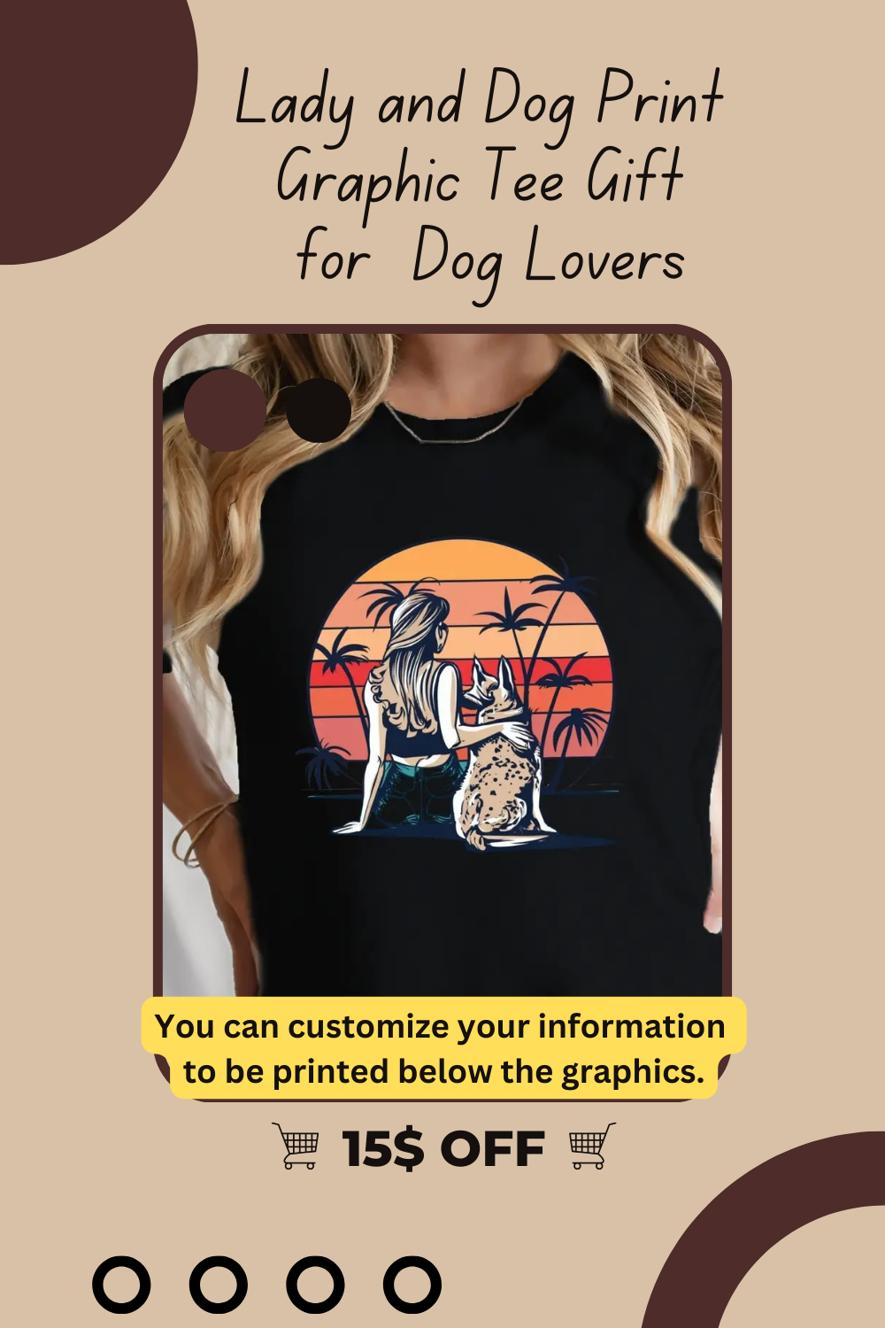 Graphic Tee Gift for  Dog Lovers