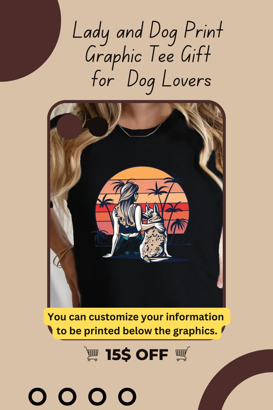 Graphic Tee Gift for  Dog Lovers
