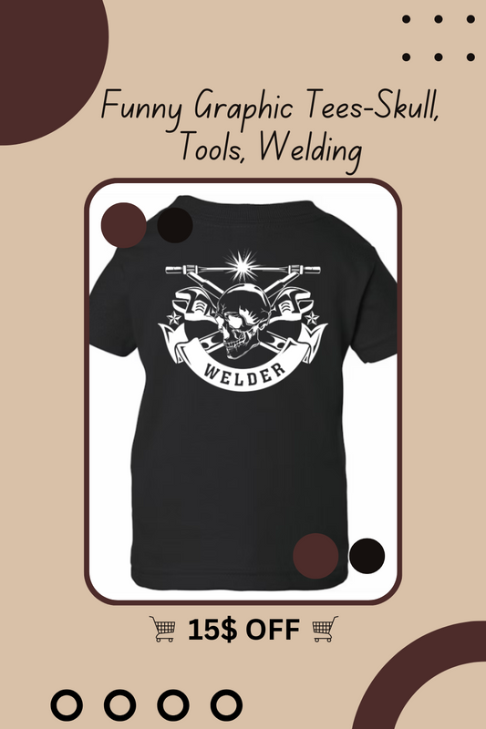Skull, Tools, Welding Print Tee