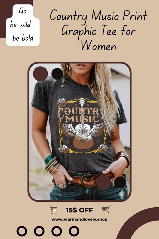 Country Music T Shirts for Women