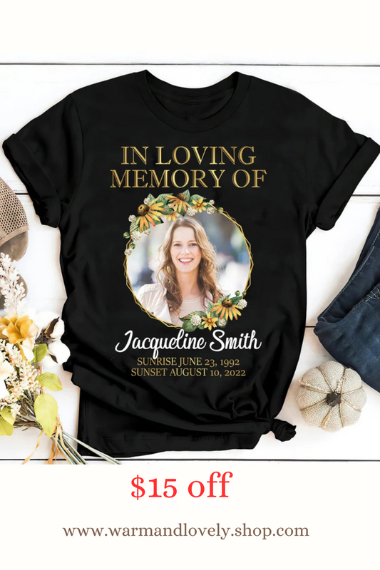 Custom Memorial T-Shirts with Photo