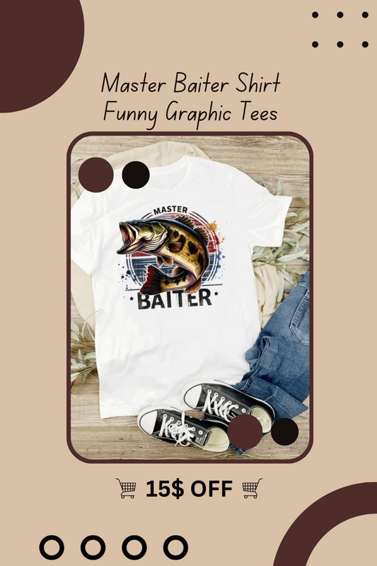 Master Baiter Shirt Funny Graphic Tees