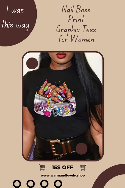 Nail Boss Personalized Tee for Women