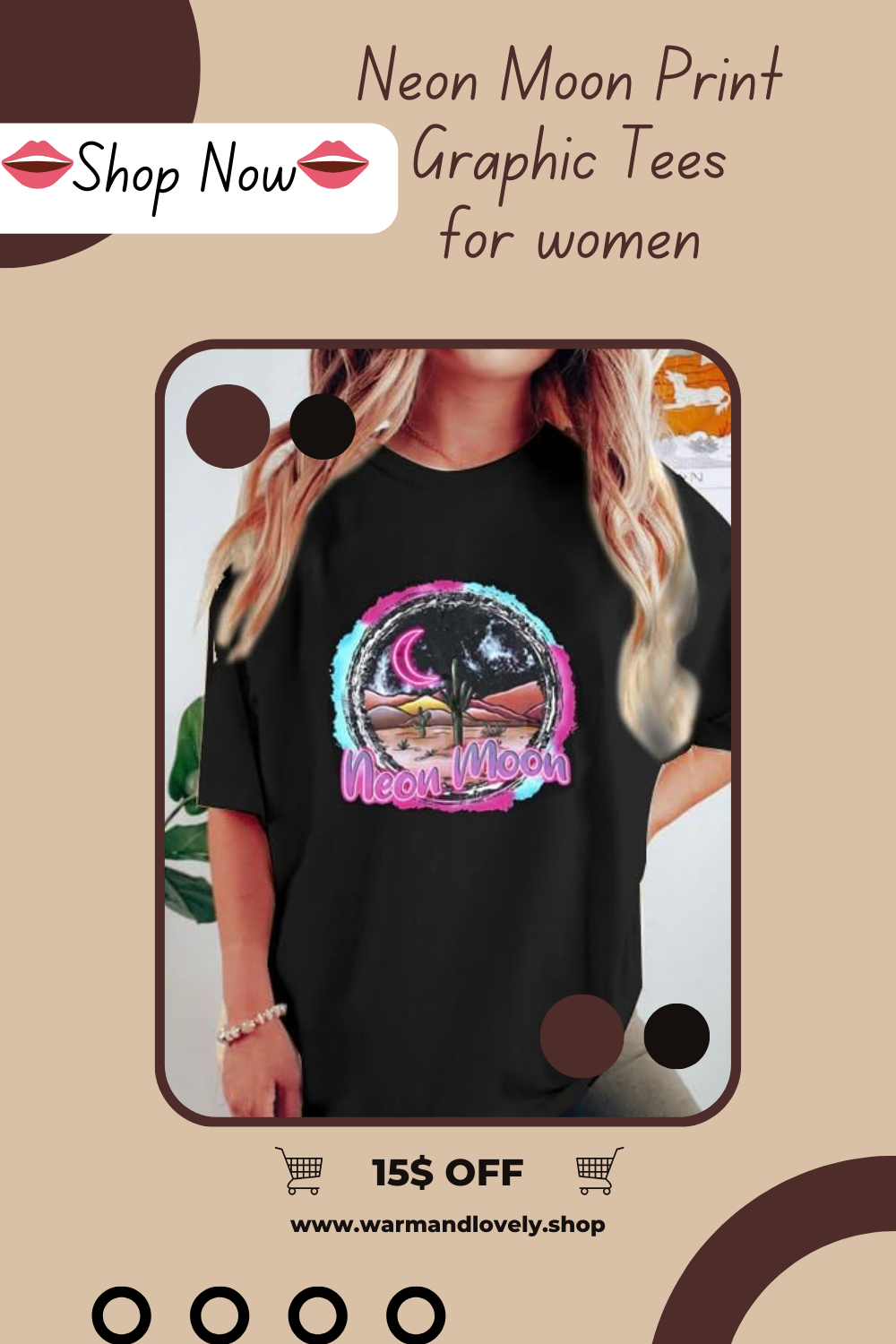 Neon Moon Print Tee