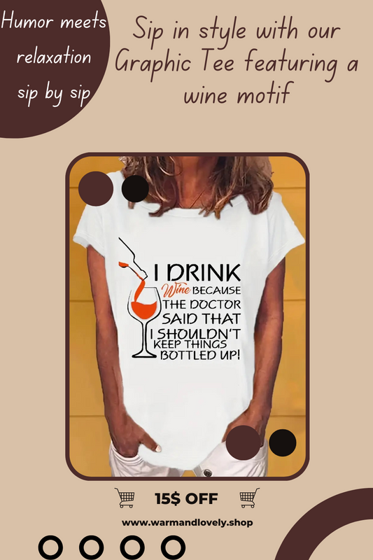 Summer Wine Print T Shirt