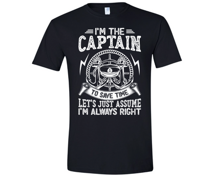 I'm the Captain-Graphic Tees