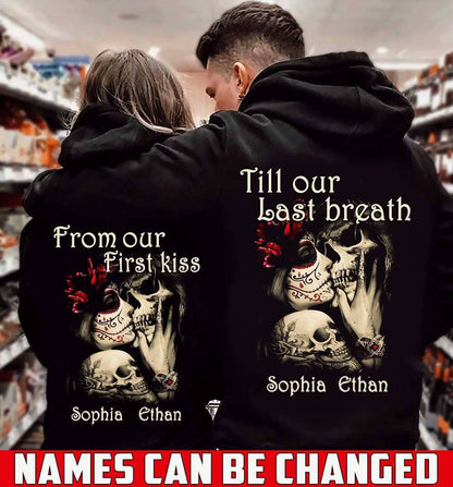 Moon And Sun Print Hoodies