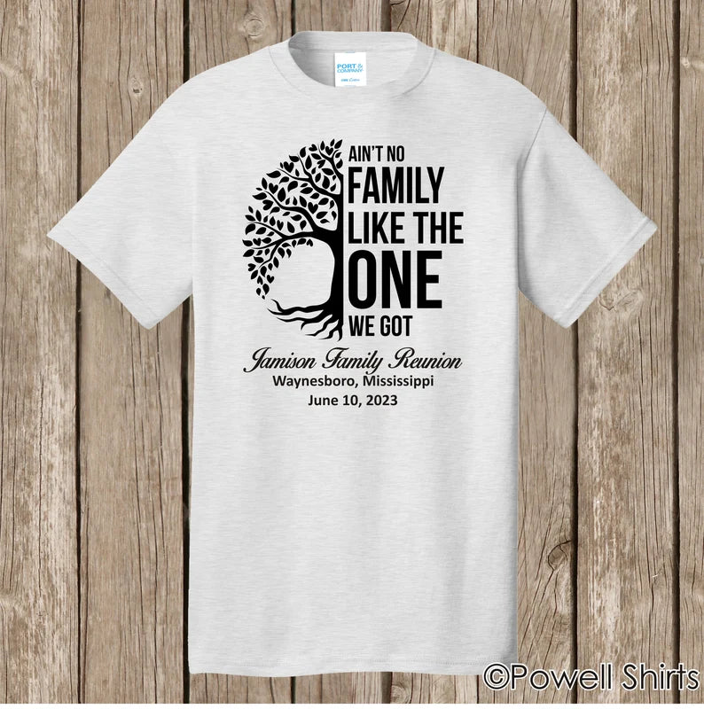 Ain't No Family Like the One We Got  Reunions Tees