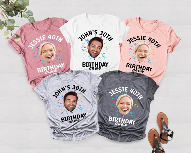 Custom It's My Birthday Face Name and Age Shirt