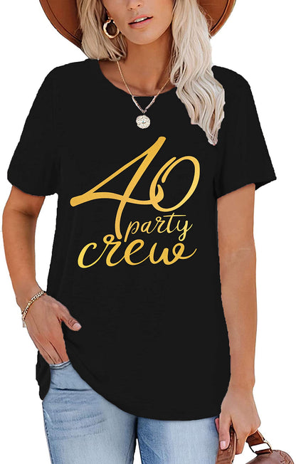 T-shirt Hello Forty pour femme, 40e anniversaire - T-shirt graphique