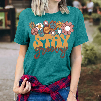 green graphic tees