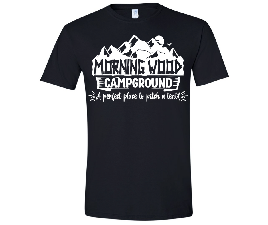 Morning Wood Campground Graphic Tees